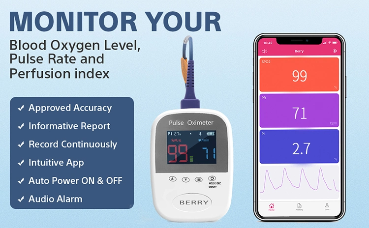 Family Healthcare Handheld Digital Oximetro Medical Portable Blood Oxygen Saturation Levels